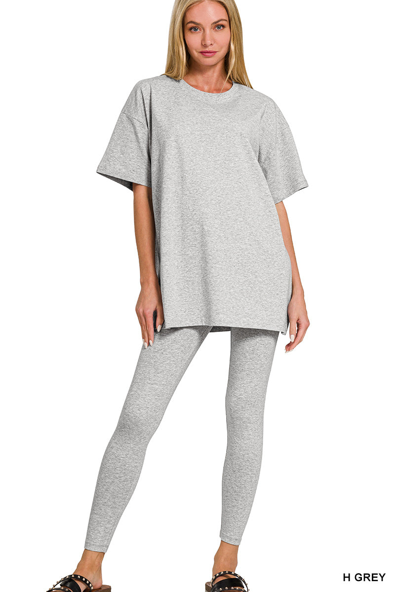 Heather Grey Microfiber Set