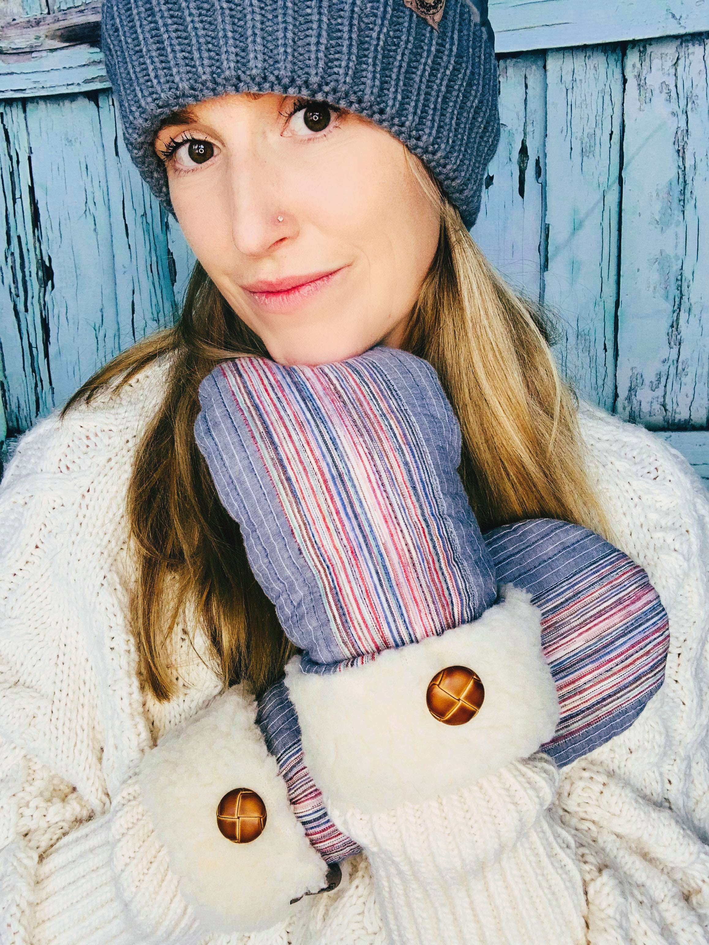 The Nordic Mitt - Quilted Stripe