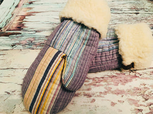 The Nordic Mitt - Quilted Stripe