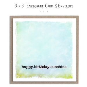 Happy Birthday Sunshine Card Mini- blank inside